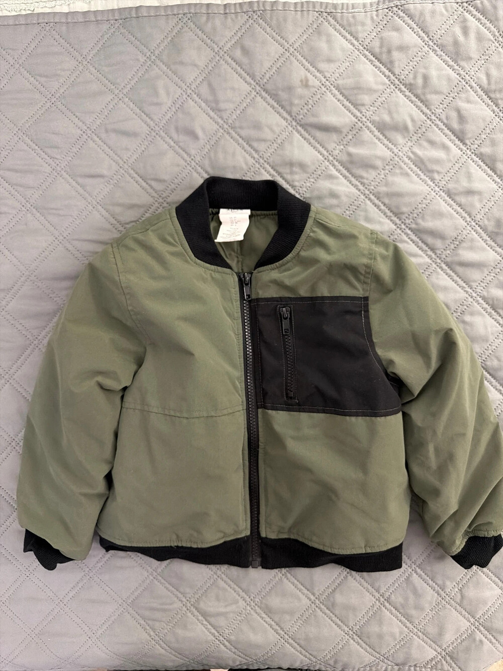Aspen kids green black bomber jacket, Sz 3T